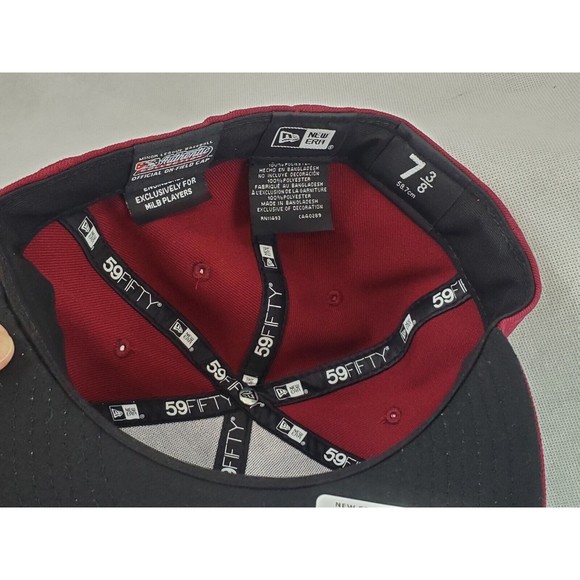 Sacramento River Cats New Era 59Fifty Fitted Hat Size 7 3/8 Red New! - Picture 10 of 12